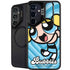 Cartoon Network Powerpuff Girls Bubbles Blue Hearts Galaxy S25 Kickstand Case